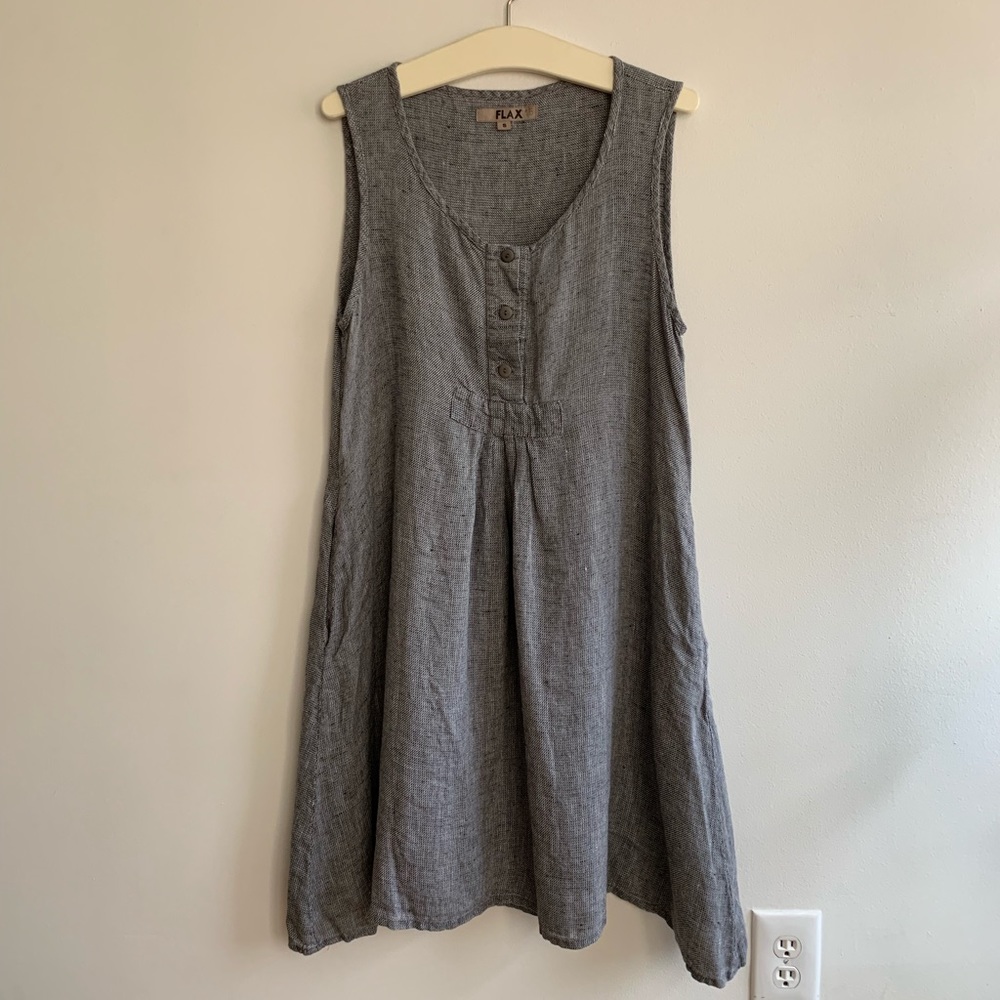 Flax shift dress - s